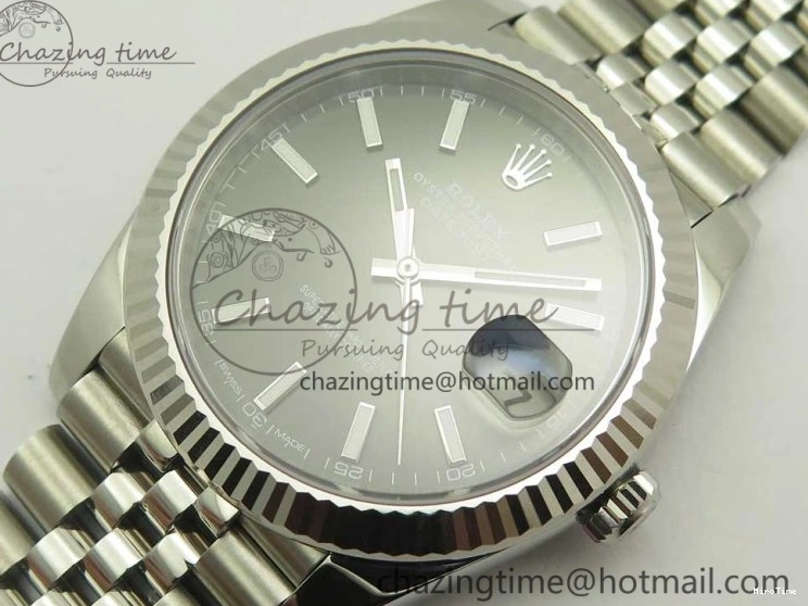 MiroTime 1219 DateJust 41 126334 904L SS DJF 1:1 Best Edition Gray Dial on Jubilee Bracelet A Colorful 3301